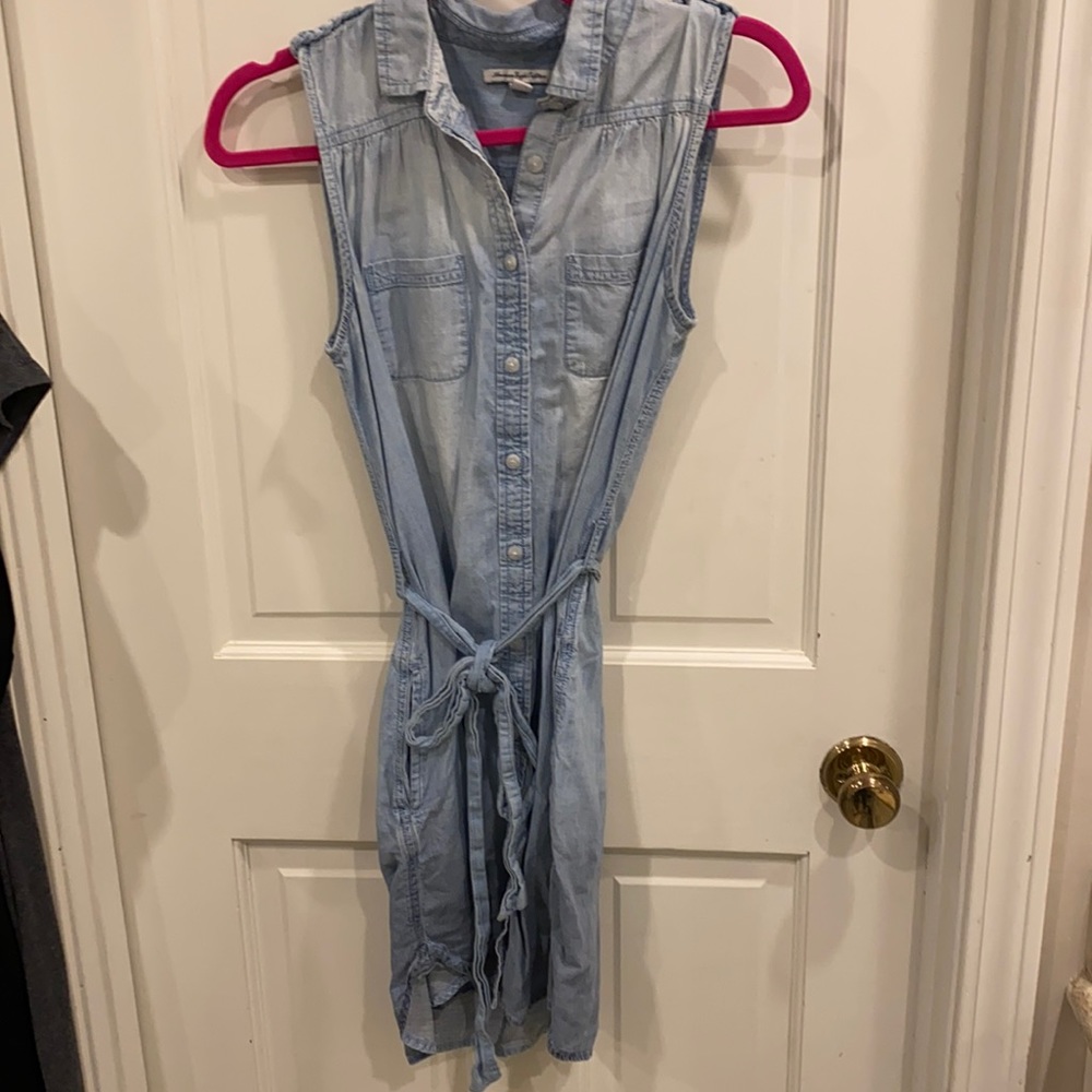 AE Button down ombré dress